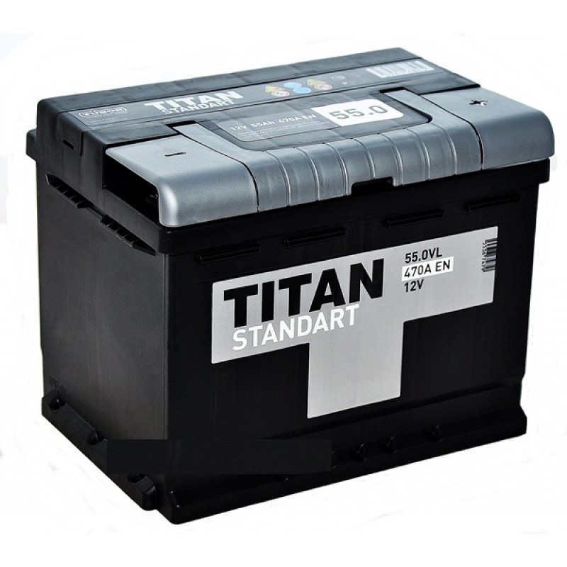 Автомобильный аккумулятор Titan Standart 6CT-55.0 VL