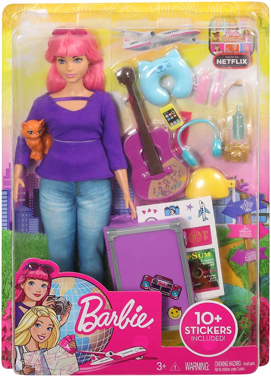 Păpușa Barbie Travel Daisy Doll (FWV26)