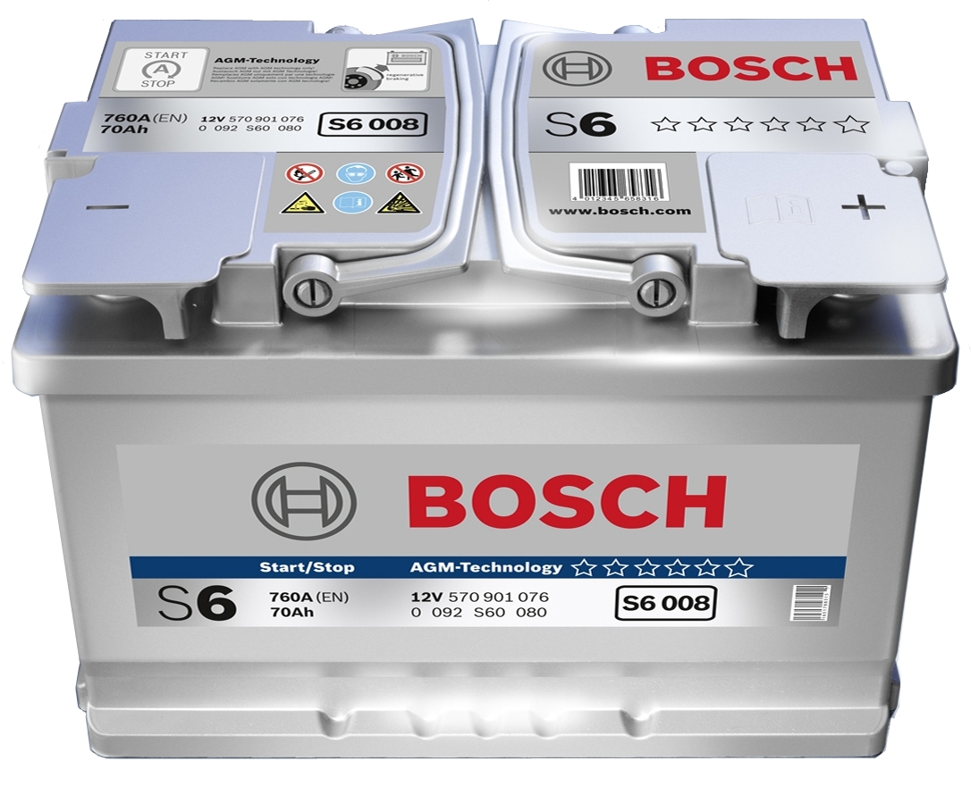 Автомобильный аккумулятор Bosch S6 008 (0 092 S60 080)