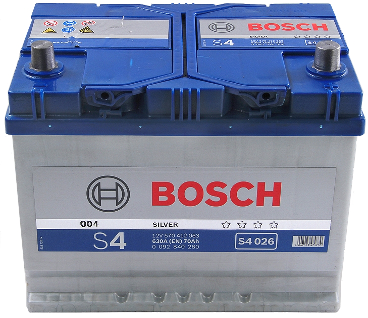 Автомобильный аккумулятор Bosch Silver S4 026 (0 092 S40 260)