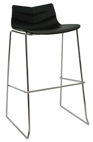 Барный стул Vitra LEAF-06N Black