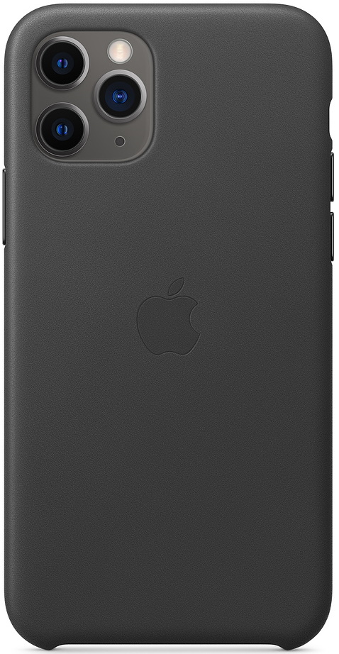 Husa de protecție Apple iPhone 11 Pro Leather Case Black