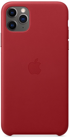 Чехол Apple iPhone 11 Pro Max Leather Case (PRODUCT) RED