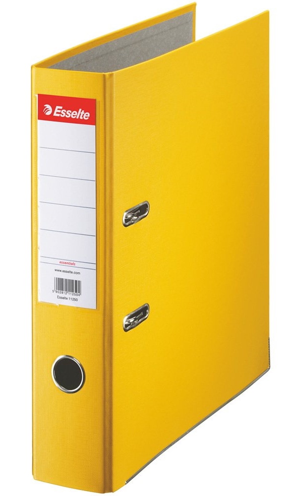 Папка-регистратор Esselte Economy А4/7.5 PP Yellow