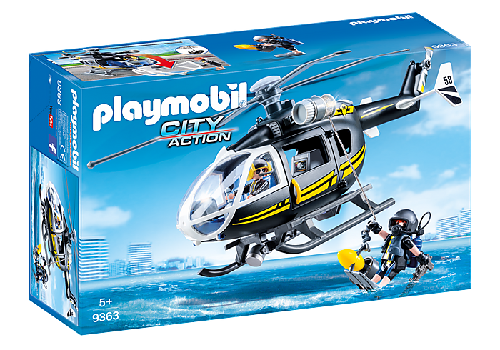 Вертолет Playmobil City Action: Tactical Unit Helicopter (9363)
