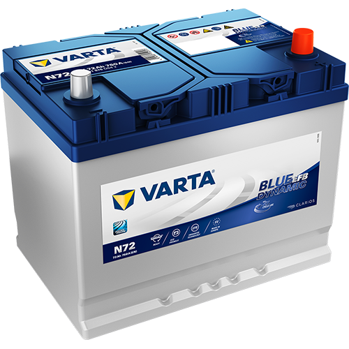 Автомобильный аккумулятор Varta Blue Dynamic EFB N72 (572 501 076)
