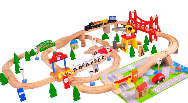 Детский набор дорога ACool Toy Wooden Ctiy Train (AC7507)
