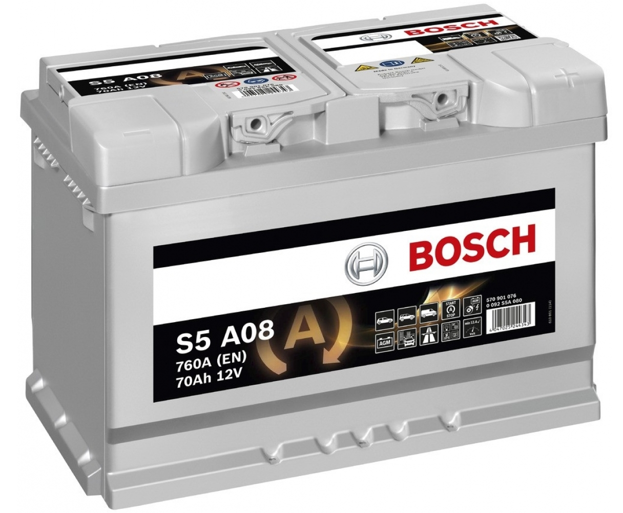 Автомобильный аккумулятор Bosch S5 A08 (0 092 S5A 080)