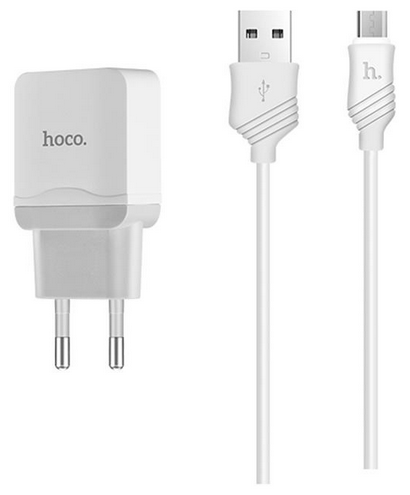 Зарядное устройство Hoco C22A + Micro cable White