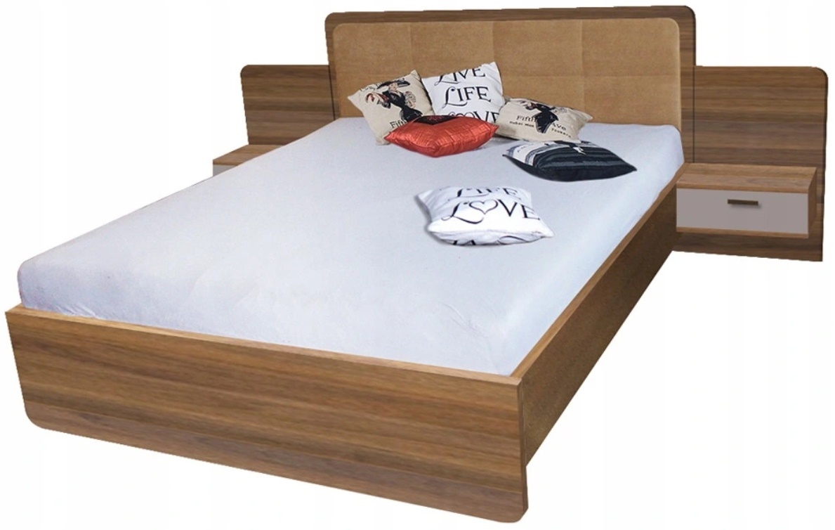 Кровать с прикроватными тумбами Fadome Effect EL3