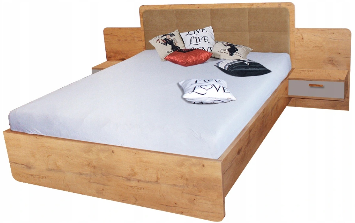 Кровать с прикроватными тумбами Fadome Effect EL4