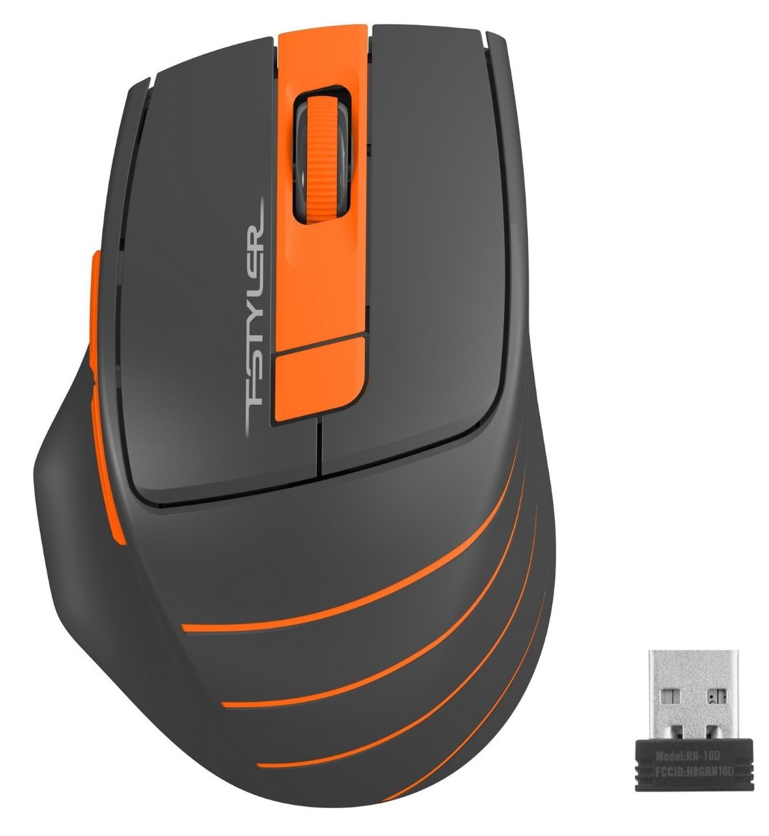 Mouse A4Tech FG30 Black/Orange