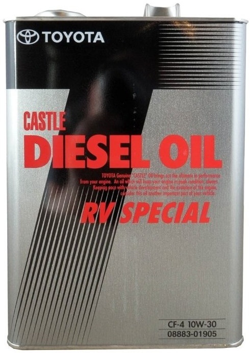 Моторное масло Toyota Castle Diesel Oil RV Special CF-4 10W-30 4L