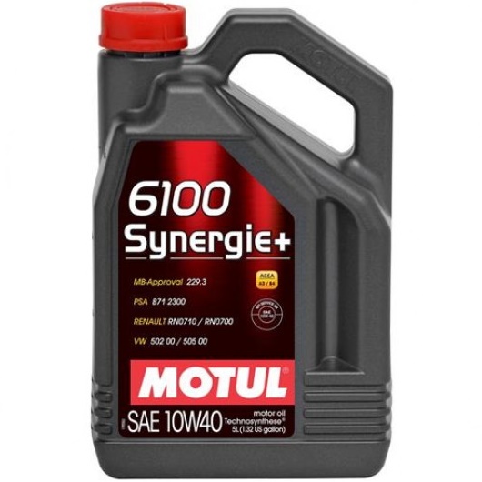 Моторное масло Motul 6100 Synergie+ 10W-40 5L