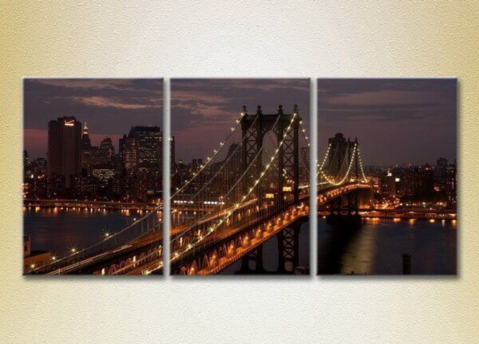 Картина Magic Color Triptych Manhattan Bridge (2658470)