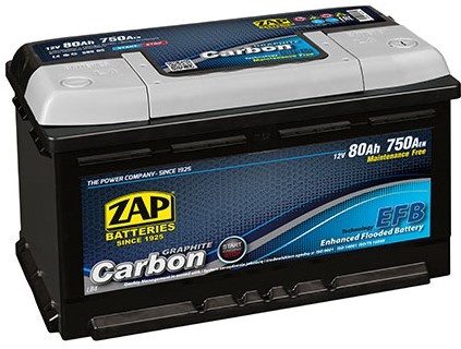 Acumulatoar auto Zap Carbon EFB (580 08)