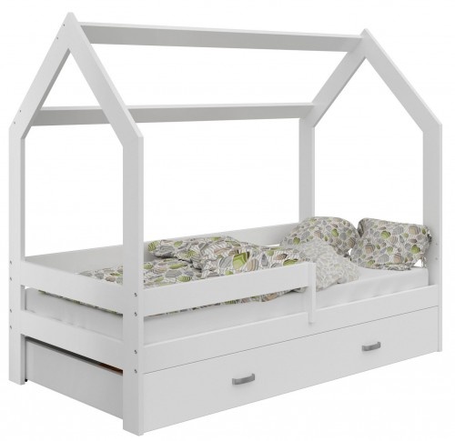 Детская кровать Poland Domek D3 80х160 White