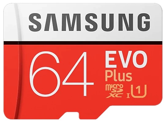 Карта памяти Samsung MicroSDXC EVO Plus 64Gb (MB-MC64HA/RU)