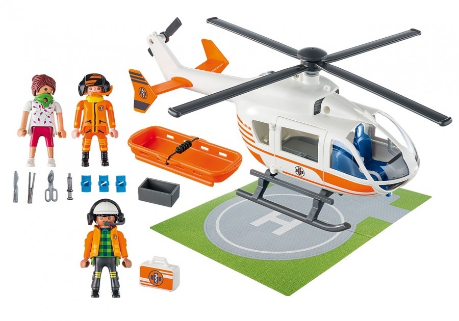Вертолёт Playmobil City Life: Rescue Helicopter (PM70048)