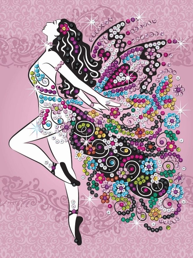Pictura cu paiete Sequin Art Craft Teen Fairy (SQ1809)