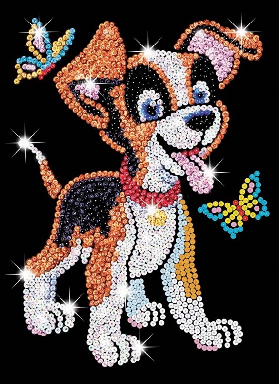 Pictura cu paiete Sequin Art Junior - Puppy (SQ0907)