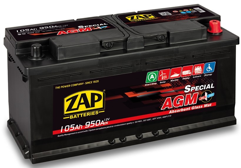 Acumulatoar auto Zap AGM (605 02)
