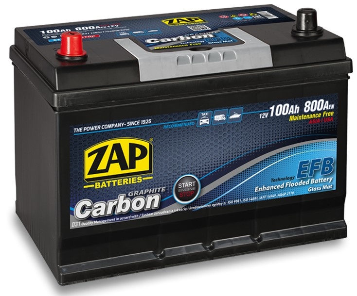 Автомобильный аккумулятор Zap Carbon EFB L (600 47)