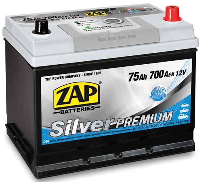 Автомобильный аккумулятор Zap Silver Premium Japan Cars (575 50)