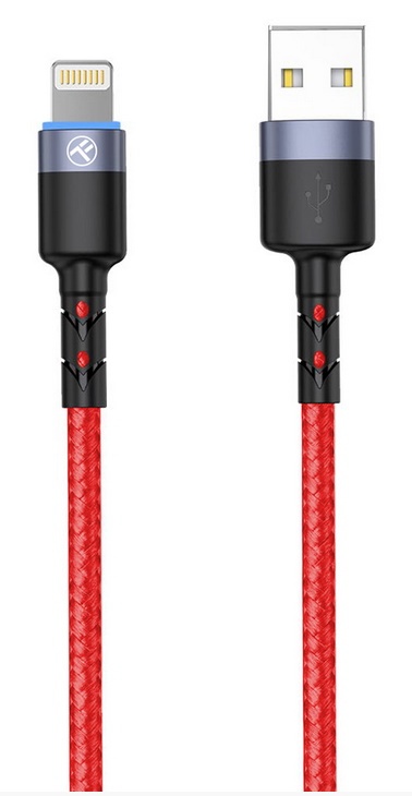 USB Кабель Tellur USB to Lightning 0.2 Red (TLL155354)