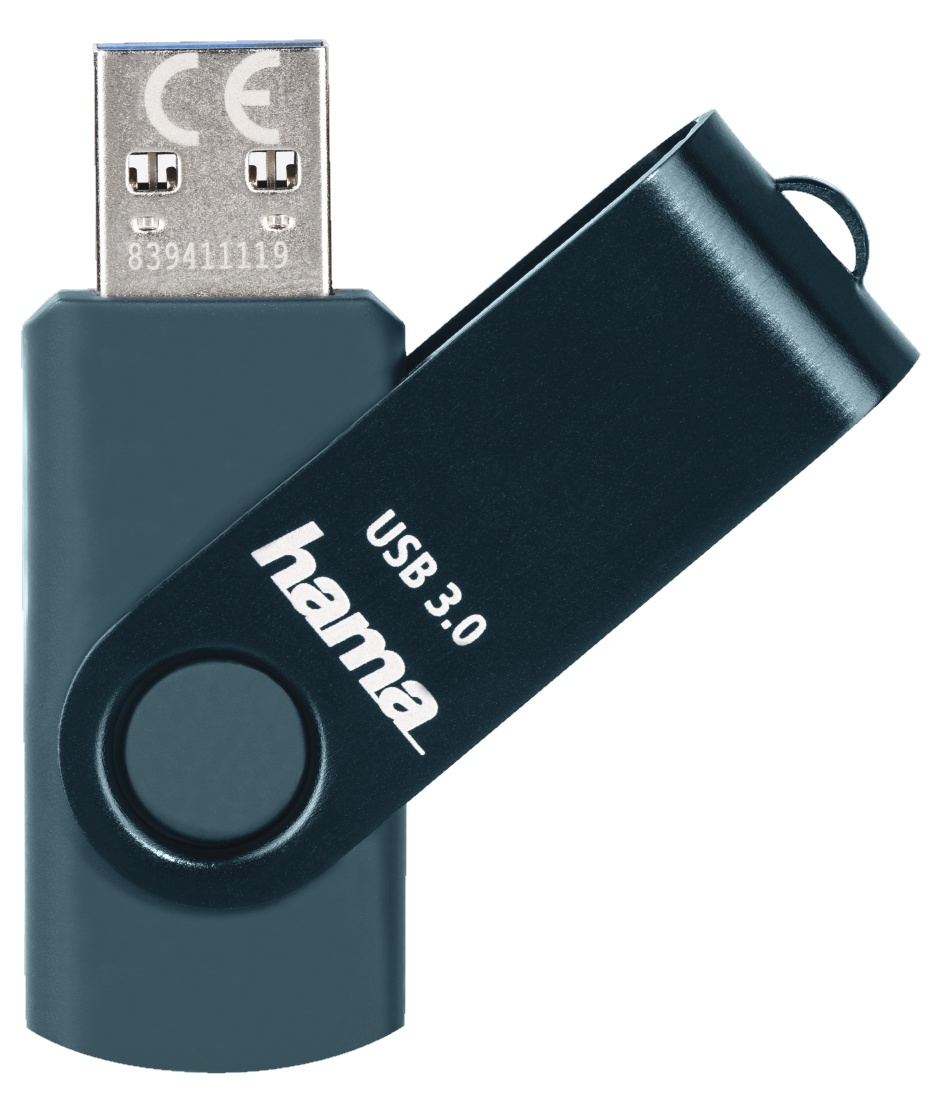 USB Flash Drive Hama Rotate 32Gb Petrol Blue