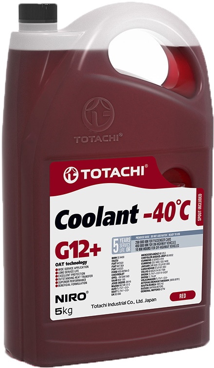 Антифриз Totachi Niro Coolant -40С Red G12 5L