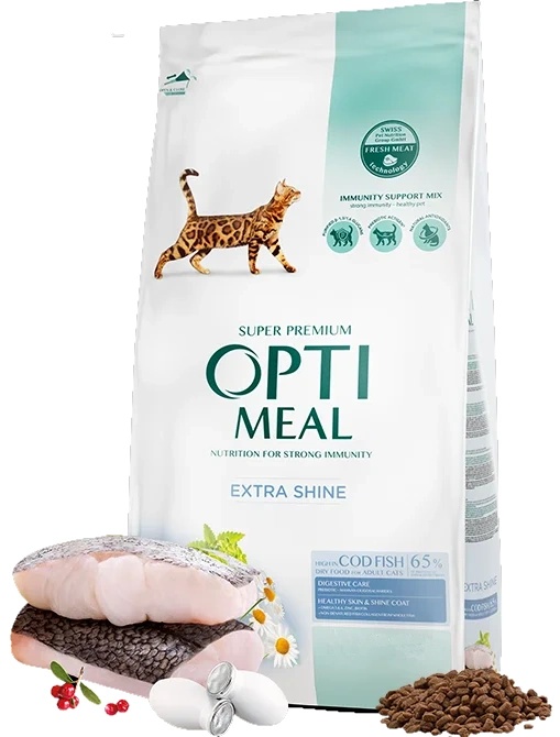 Сухой корм для кошек Optimeal Cat Codfish 4kg