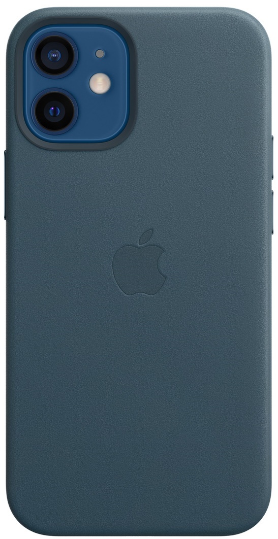 Husa de protecție Apple iPhone 12 mini Leather Case with MagSafe Baltic Blue