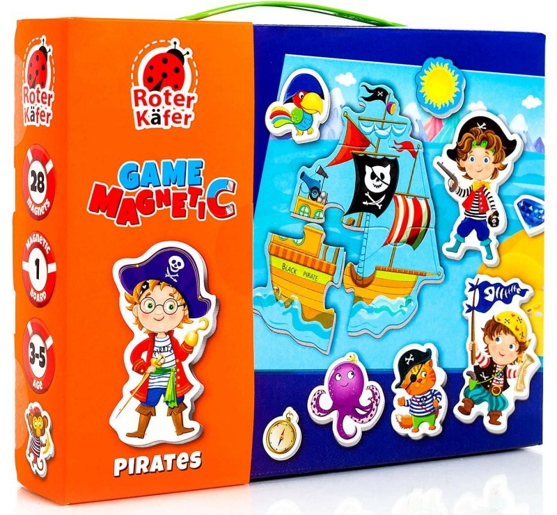 Joc educativ Roter Kafer Magnetic Ggame Pirates (RK2070-06)
