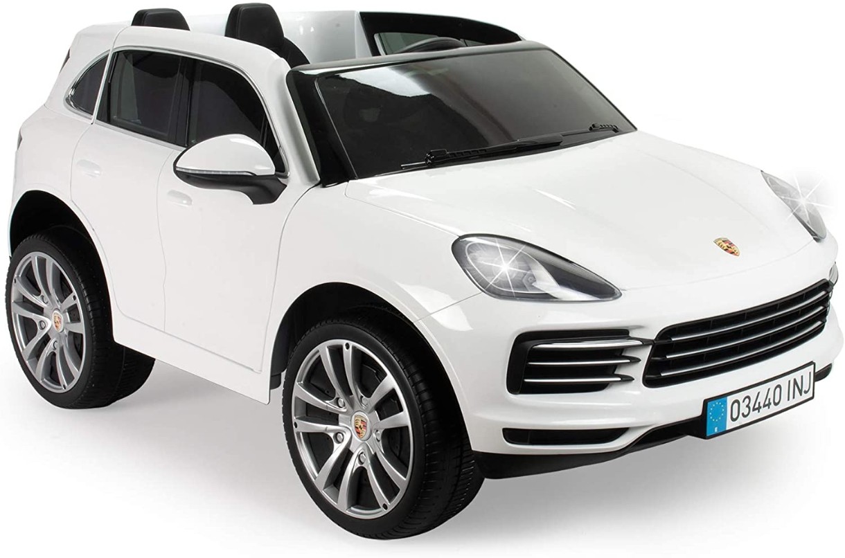 Mașinuța electrica Injusa Porsche Cayenne S 12V White 