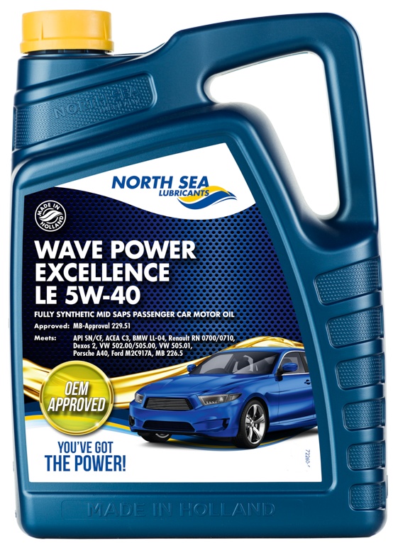 Моторное масло North Sea Lubricants Wave Power Excellence LE 5W-40 4L