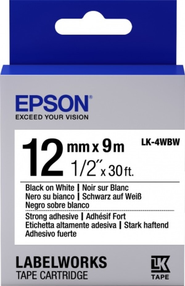 Panglică de satin Epson LK4WBW (C53S654016)