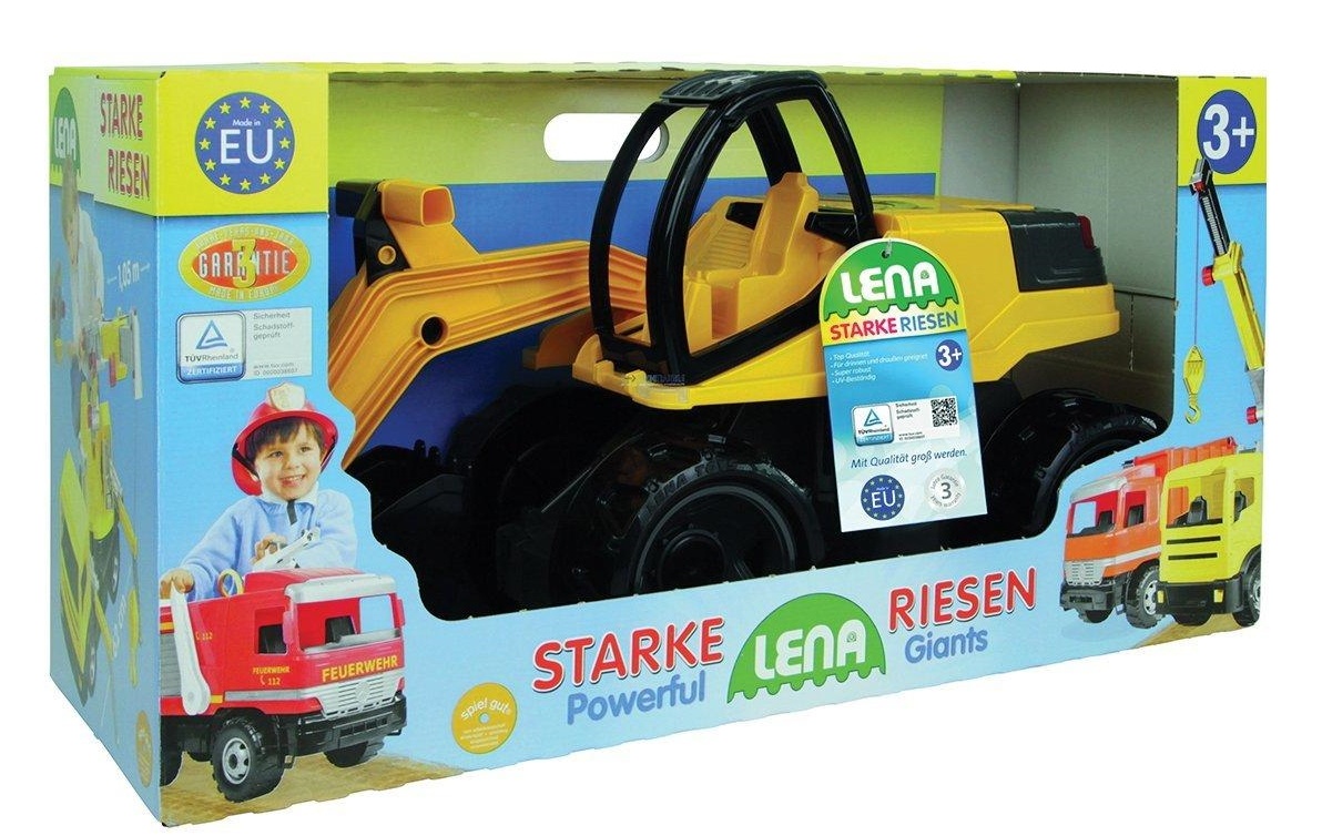 Экскаватор лена. Giga Trucks Lena экскаватор. Lena Giga Trucks машинка. Giga Trucks Lena игрушка. Машинка "экскаватор", 63 см.