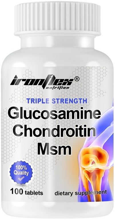Защита суставов IronFlex Glucosamine Chondroitin Msm 100tab