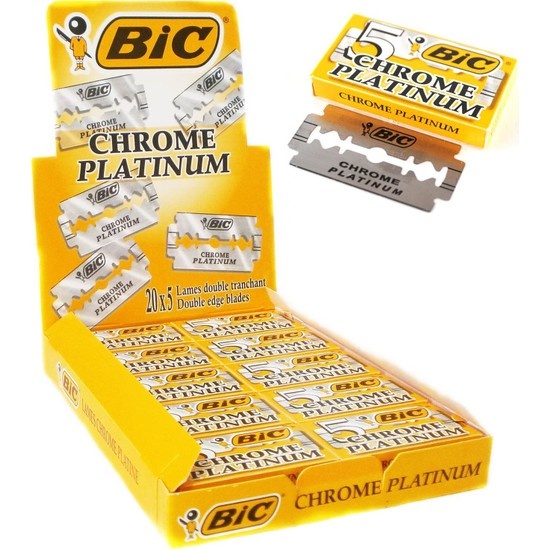 Lame pentru ras Bic Chrome Platinum 100pcs