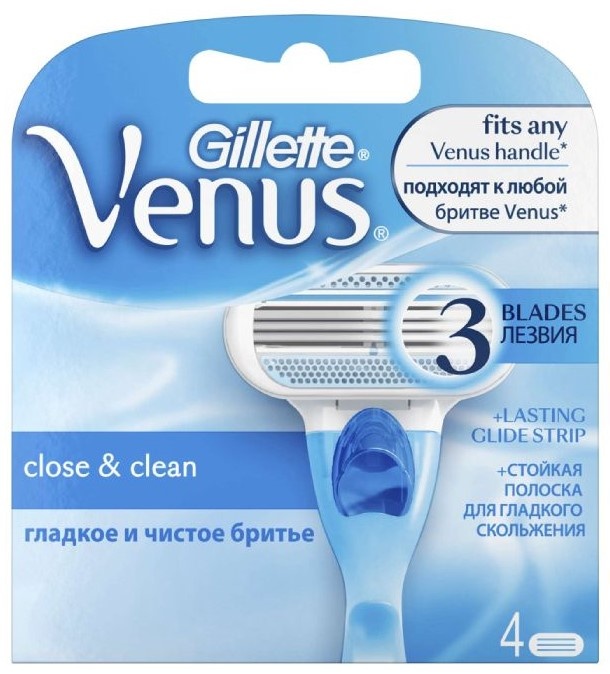 Кассеты для бритья Gillette Venus 4psc