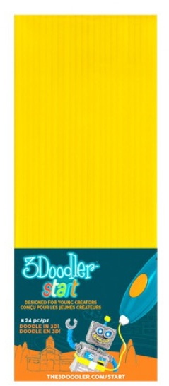 Набор стержней для 3D-ручки 3Doodler Start Yellow 24 (3DS-ECO04)