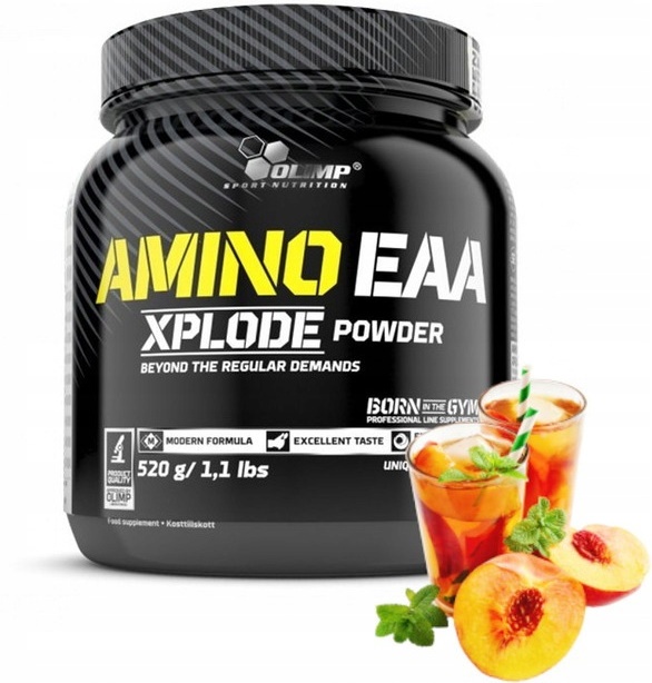 Aminoacizi Olimp Amino EAA Xplode Powder Ice Tea Peach 520g