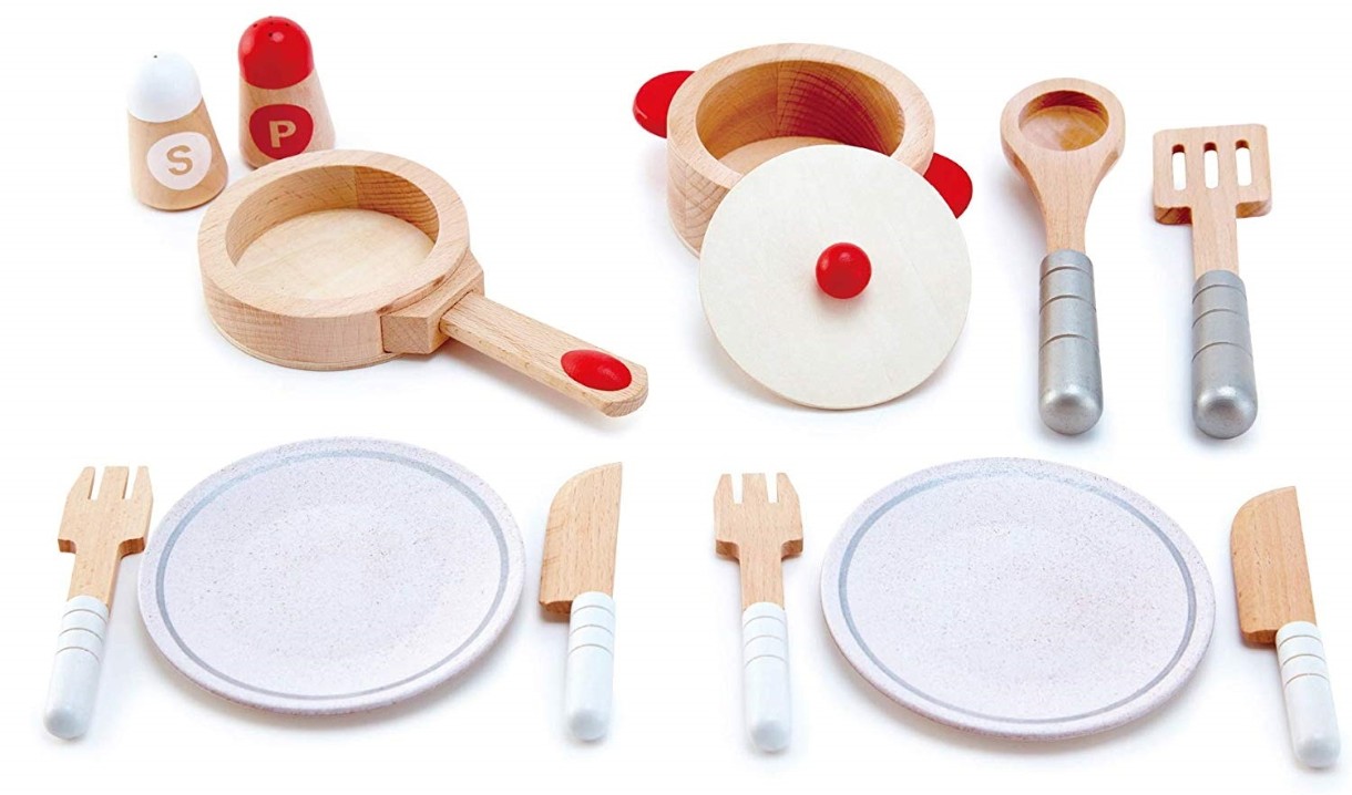 Набор посуды для кукол Hape Cook & Serve Set (E3150A)