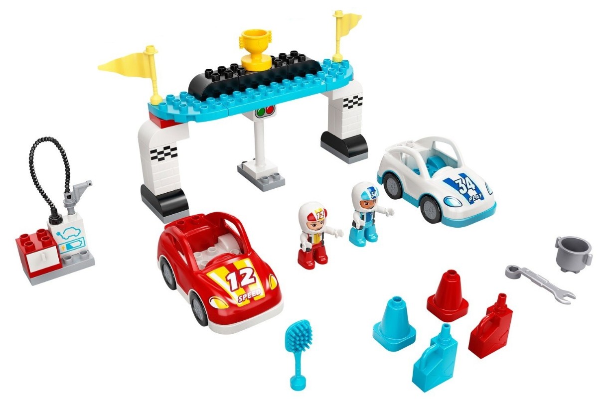 Set de construcție Lego Duplo: Race Cars (10947)