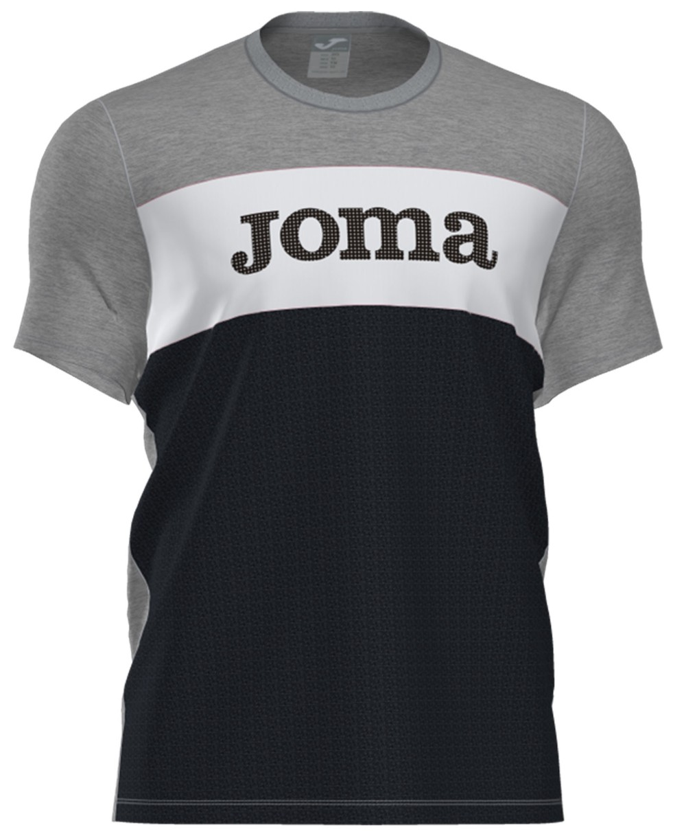 Мужская футболка Joma 101386.250 Melange/Black/White XL