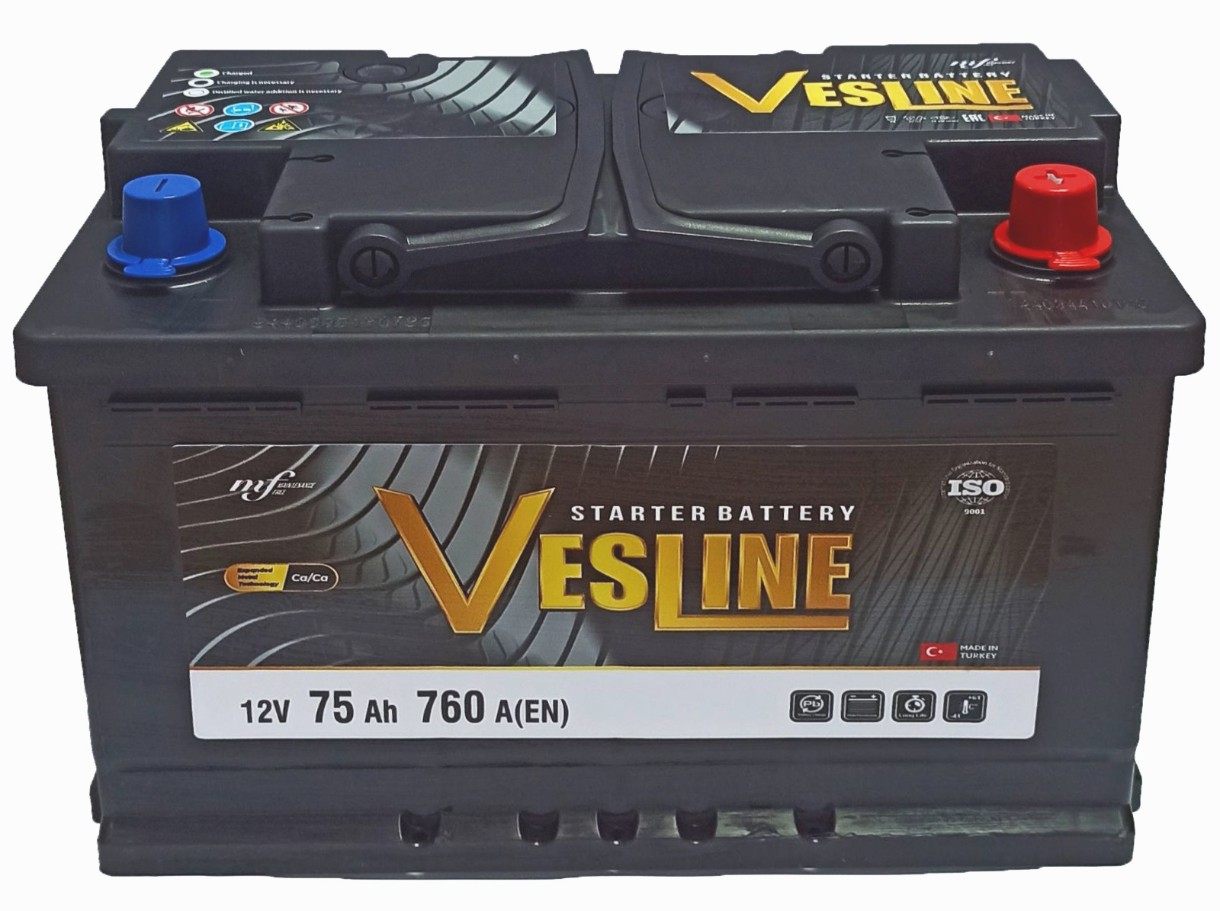 Автомобильный аккумулятор Vesline 75Ah (5752084)