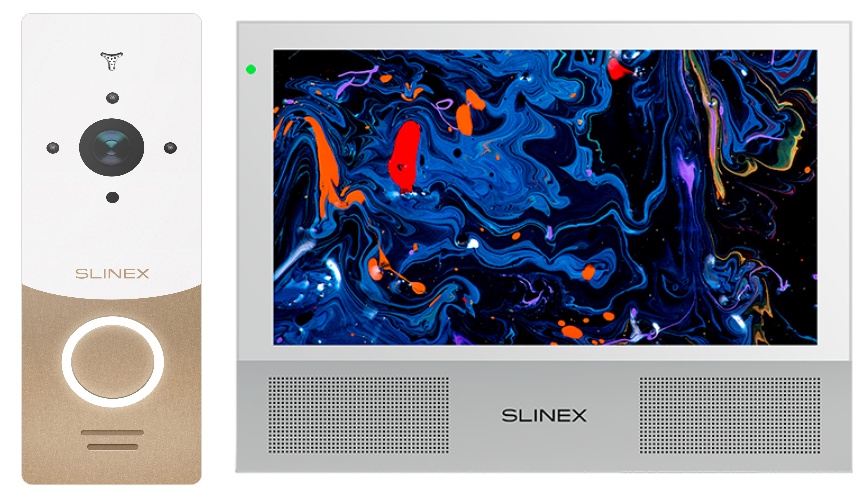 Комплект Slinex Kit Premium 10" White+Gold/White