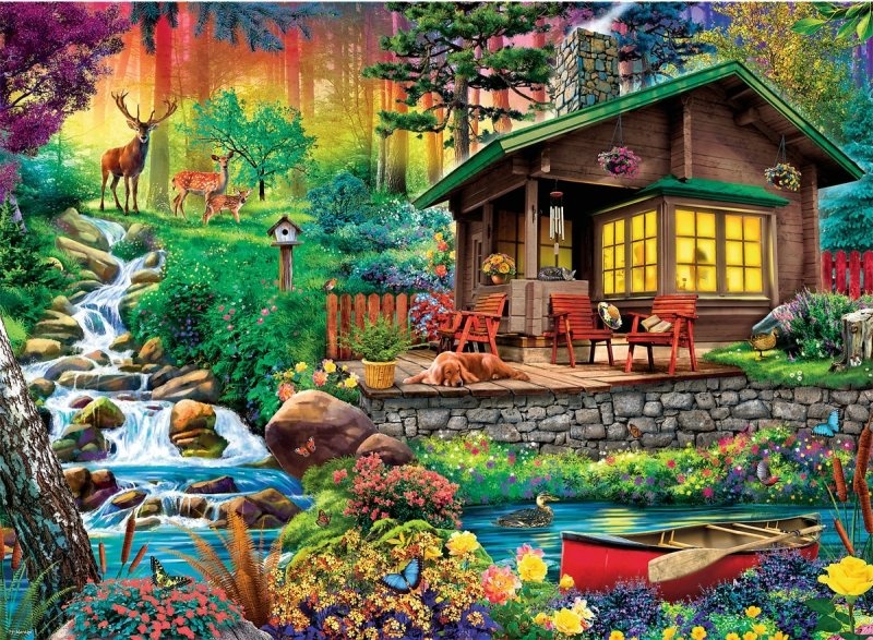 Puzzle Trefl 3000 Cabin in the Woods (33074)
