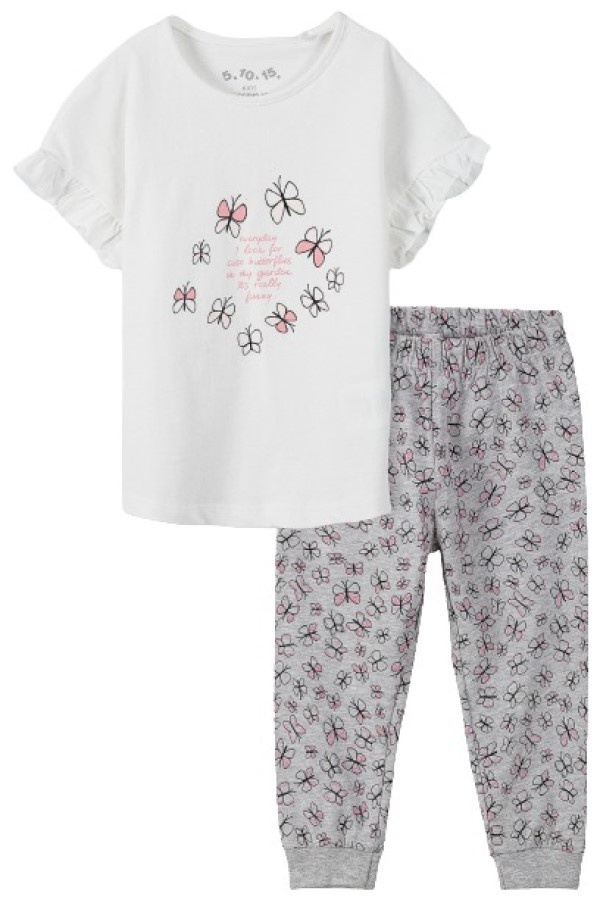 Pijama pentru copii 5.10.15 3W4002 Whie/Grey 110-116cm